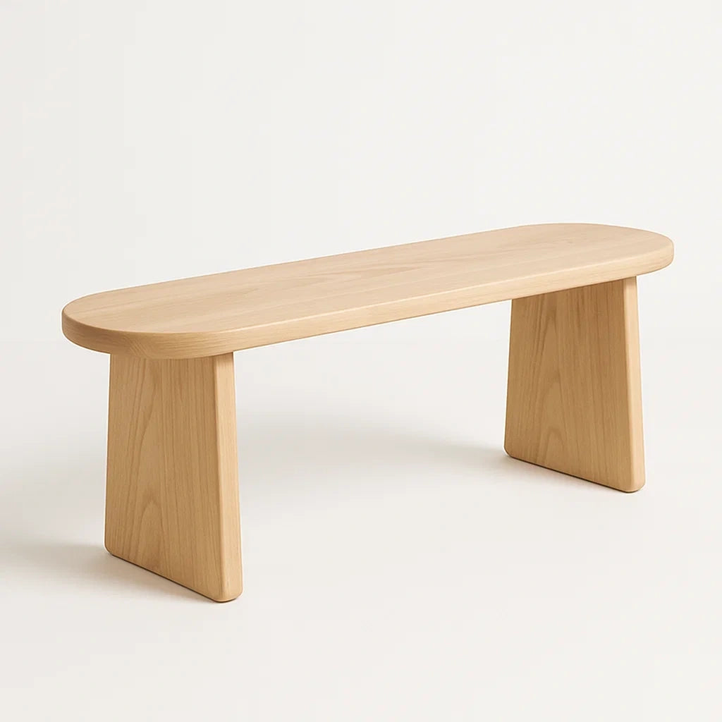 Holzbank aus Eichenholz 120 cm